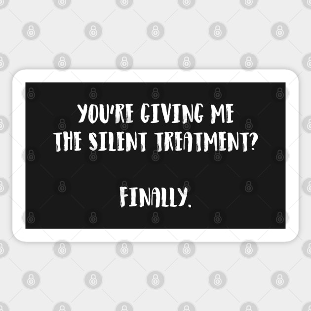 Silent treatment Sticker by Sinmara